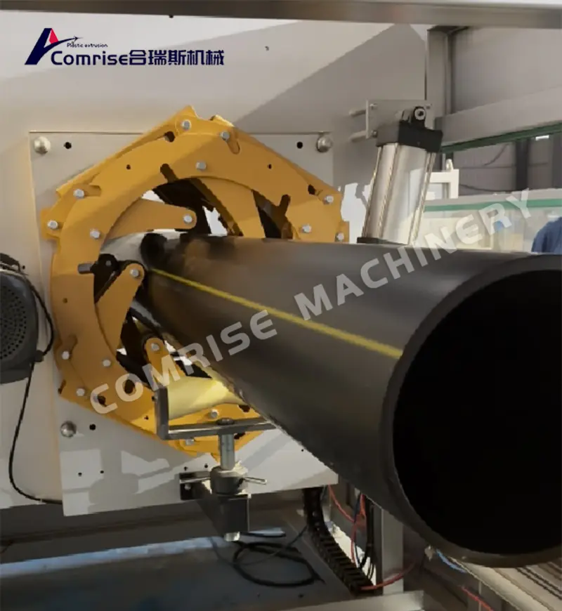 Zkouška 200-500 mm HDPE trubek dokončena ke spokojenosti zákazníka